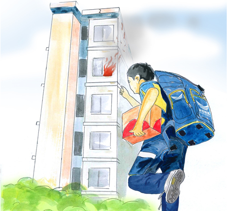 路遇火情见义勇为 唯品会快递小哥